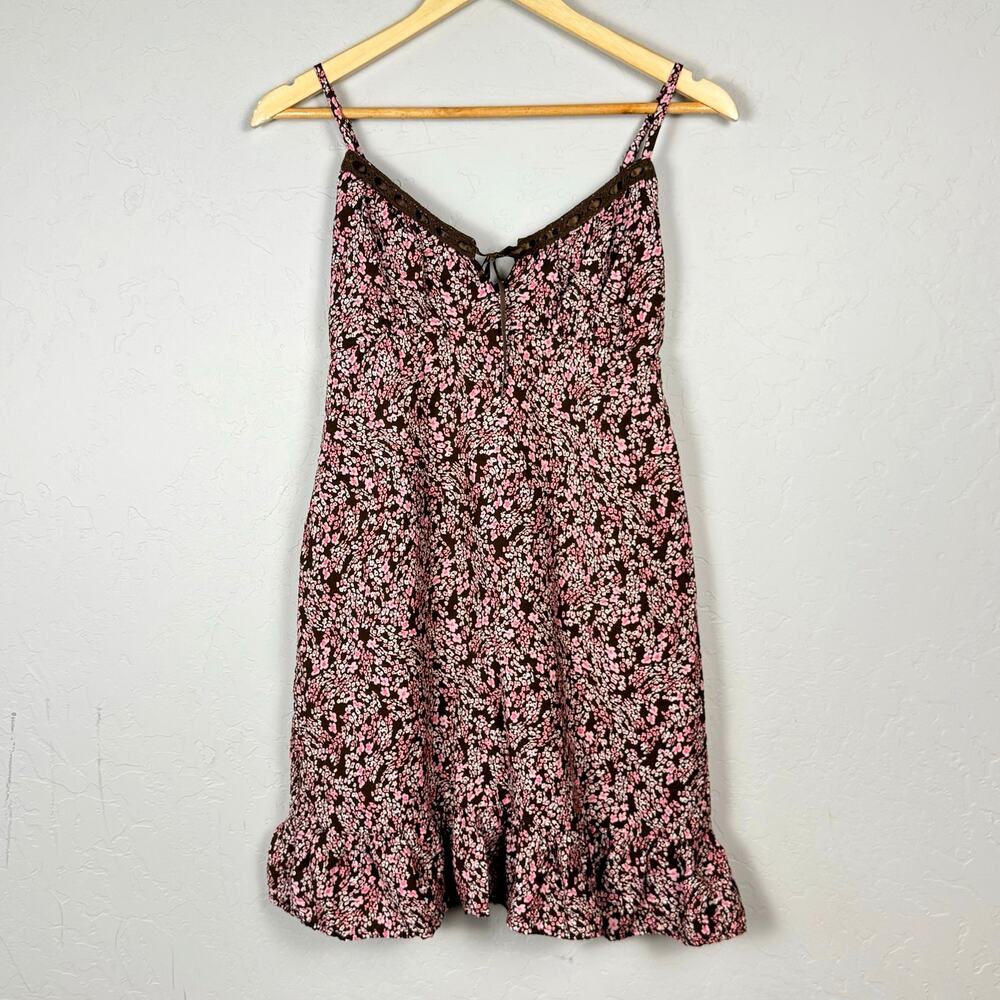 Babydoll Dress Floral Y2K Boho Fairy Whimsigoth No Boundaries Medium Juniors